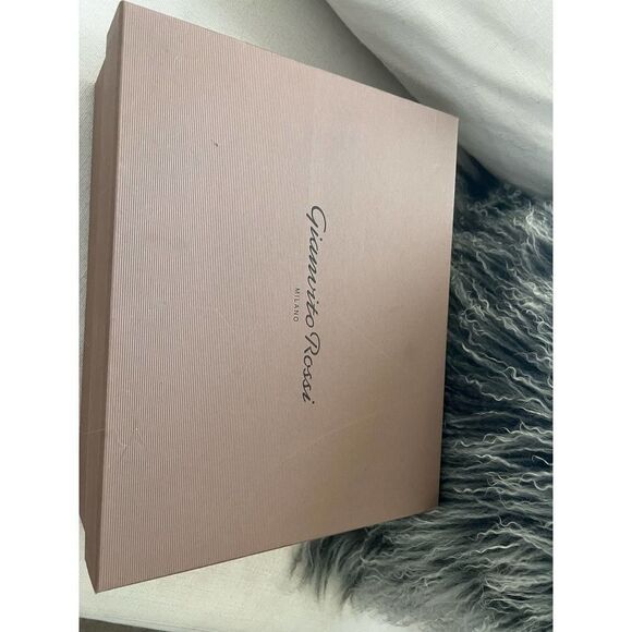 GIANVITO ROSSI Geisha Bicolor Sandal Sandal in Black/Gold 38 - Picture 10 of 13